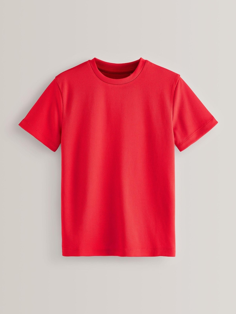 Red Single Sports T-Shirt (3-16yrs) - Image 9 of 9