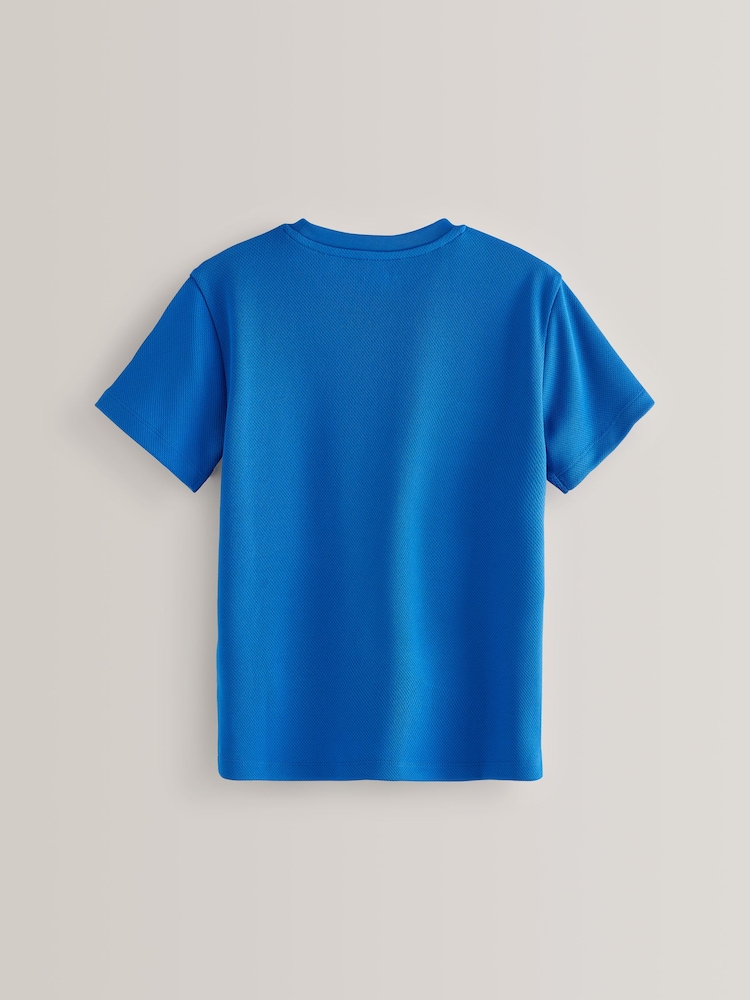 Cobalt Blue Single Sports T-Shirt (3-16yrs) - Image 2 of 3