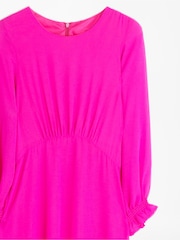Vilagallo Pink Chiffon Midi Dress - Image 5 of 5