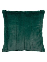 Riva Paoletti Emerald Green 55 x 55cm Empress Large Faux Fur Cushion - Image 2 of 5