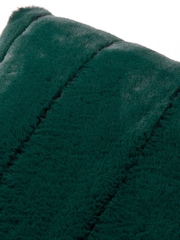 Riva Paoletti Emerald Green 55 x 55cm Empress Large Faux Fur Cushion - Image 4 of 5