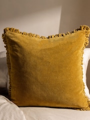 Yard 45 x 45cm Bertie 100% Washed Cotton Velvet Cushion - صورة 1 من 7