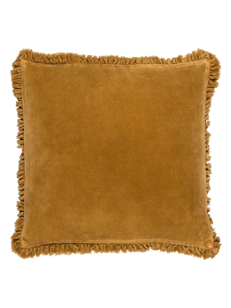 Yard 45 x 45cm Bertie 100% Washed Cotton Velvet Cushion - صورة 2 من 7