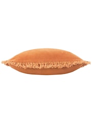 Yard Rust Orange 45 x 45cm Bertie 100% Washed Cotton Velvet Cushion - Image 4 of 8