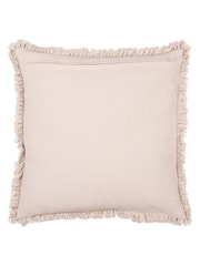 Yard Natural Beige 45 x 45cm Bertie 100% Washed Cotton Velvet Cushion - Image 2 of 7