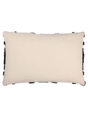 furn. Black Lamar Geometric Tufted Loop Cotton Cushion - Image 3 of 7