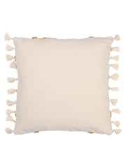 furn. Yellow Kalai Geometric Tufted Woven Cotton Cushion - Image 3 of 7
