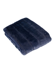 Riva Home Navy Empress Faux Fur Throw - Image 1 of 3