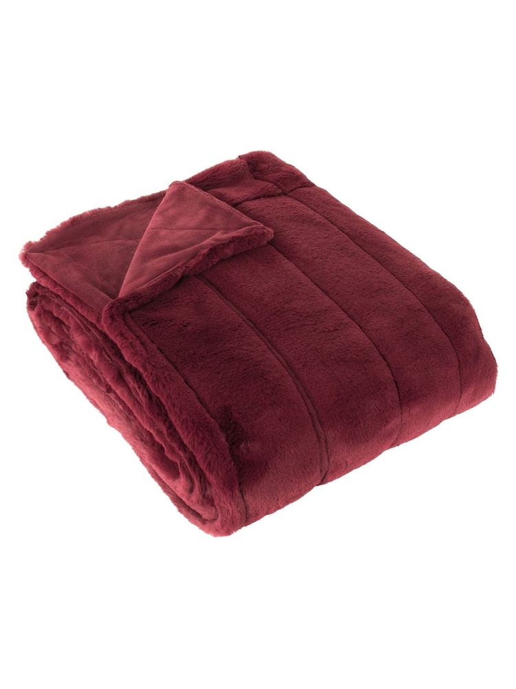 Riva Home Ruby Empress Soft Faux Fur Throw - Image 2 of 3 Riva Home Ruby Empress Soft Faux Fur Throw - Image 2 of 3