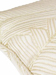 Wylder 2 Pack Natural Seymour Embroidered Woven Jacquard Piped Cushions - Image 3 of 6