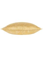 Wylder 2 Pack Gold Seymour Embroidered Woven Jacquard Piped Cushions - Image 2 of 6