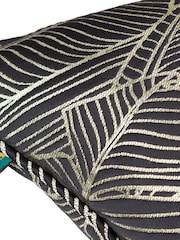 Wylder 2 Pack Black Seymour Embroidered Woven Jacquard Piped Cushions - Image 3 of 6