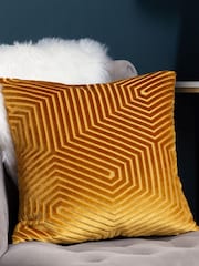 Набор из 2 бархатных подушек с геометрическим узором Riva Paoletti Evoke - Изображение 5 из 6