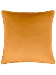 Wylder Blue Dusk Leopard Embroidered Piped Velvet Cushion - Image 2 of 6