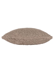 The Linen Yard Taupe Brown 2 Pack Cabu Chunky Textured Bouclé Cushions - Image 2 of 6