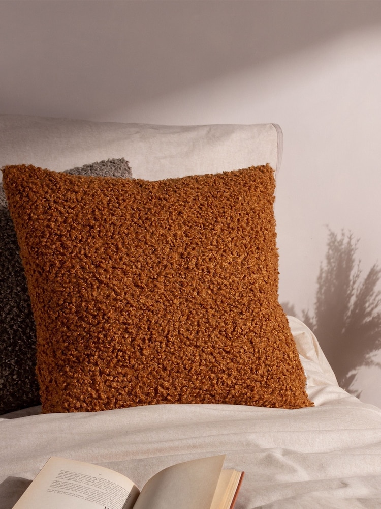 The Linen Yard Cabu Chunky Textured Boucle Cushions 2 Pack - Image 4 of 6