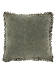 Бархатная подушка из выбеленного хлопка Yard 45 x 45см Bertie 100 - Изображение 2 из 7