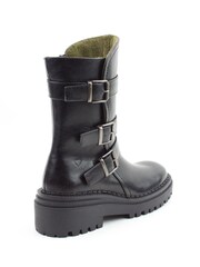 Heavenly Feet Ladies Vegan Friendly Mid Black Boots - Image 4 of 4