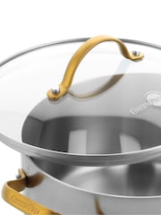 Green Pan 3 Piece Stainless Steel Padova Reserve Uncoated Pan Set - Image 3 of 6