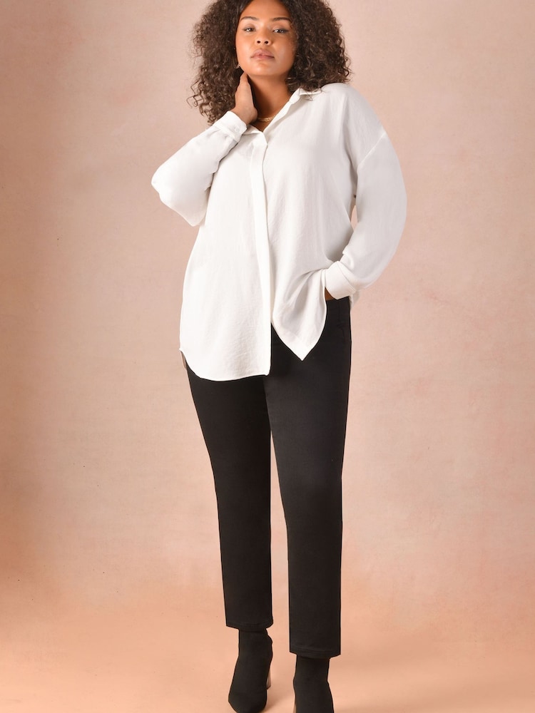 Live Unlimited Curve Knitted Denim Regular Length Black Jeans - Image 1 of 2 Live Unlimited Curve Knitted Denim Regular Length Black Jeans - Image 1 of 2