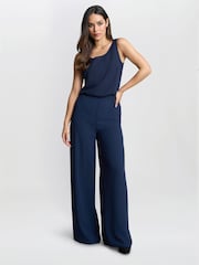 Gina Bacconi Chiffon Layered Slit Trousers - Image 3 of 5