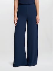 Gina Bacconi Chiffon Layered Slit Trousers - Image 5 of 5