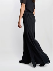 Gina Bacconi Chiffon Layered Slit Trousers - Image 3 of 5