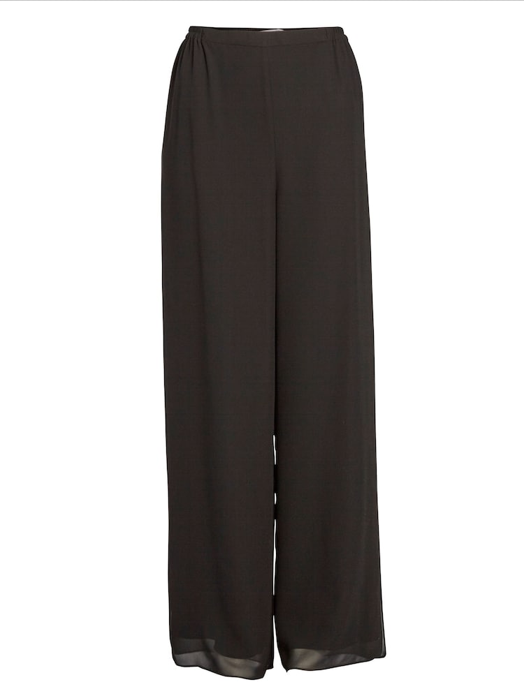 Gina Bacconi Chiffon Layered Slit Trousers - Image 5 of 5