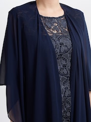 Gina Bacconi Chiffon Shawl CoverUp - Image 4 of 5