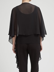 Gina Bacconi Chiffon Shawl CoverUp - Image 2 of 5