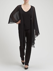 Gina Bacconi Chiffon Shawl CoverUp - Image 3 of 5