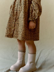 Beige Neutral Tall Chunky Boots - Image 1 of 8