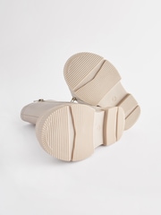 Beige Neutral Tall Chunky Boots - Image 7 of 8