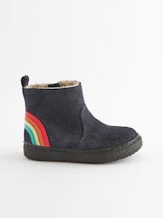 Navy Rainbow Standard Fit (F) Suede Chelsea Boots - Image 2 of 5