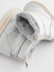 Silver Quilted Boots - Image 4 of 5