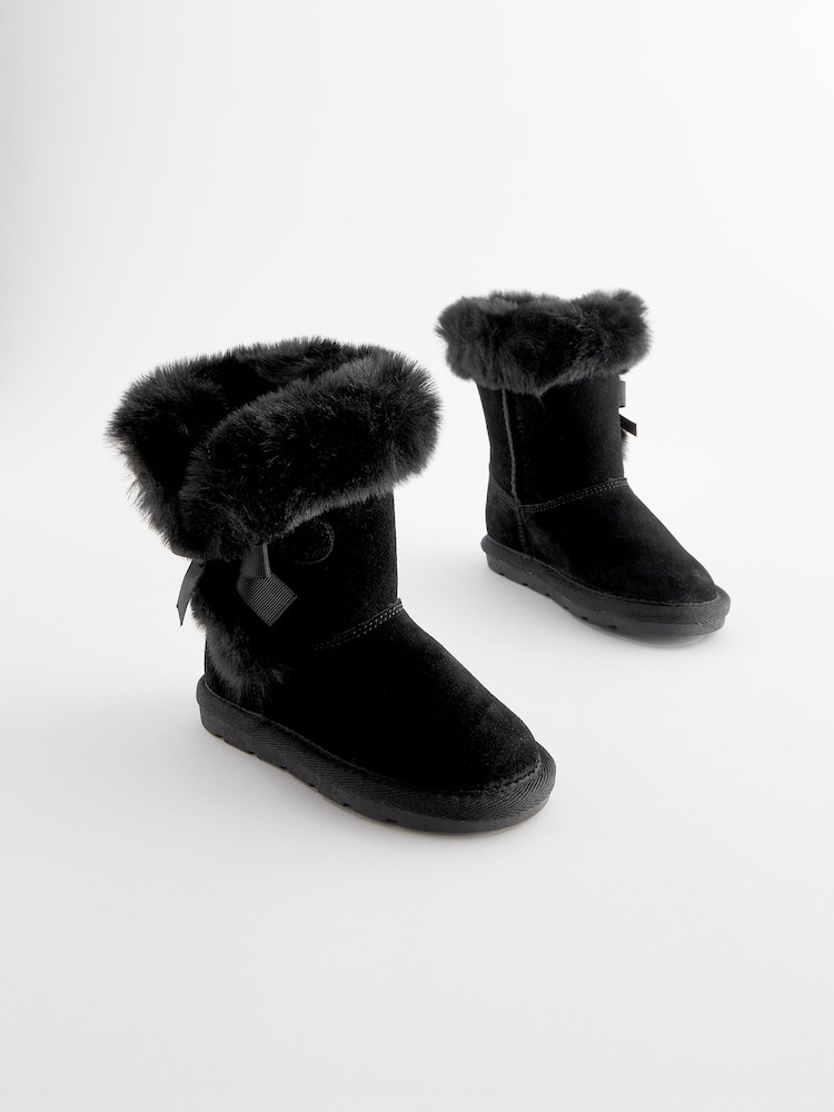 Black Water Repellent Pull-On Boots - Image 1 of 5