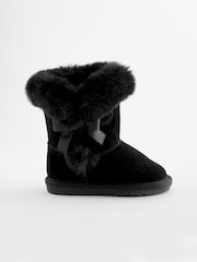 Black Water Repellent Pull-On Boots - Image 2 of 5