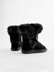Black Water Repellent Pull-On Boots - Image 3 of 5