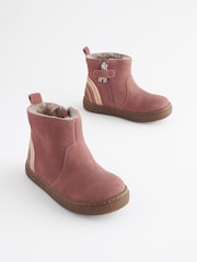 Pink Standard Fit (F) Suede Chelsea Boots - Image 1 of 5