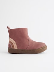 Pink Standard Fit (F) Suede Chelsea Boots - Image 2 of 5