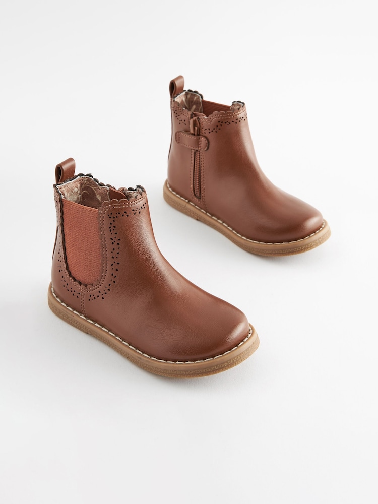 Tan Brown Standard Fit (F) Chelsea Ankle Boots - Image 1 of 5