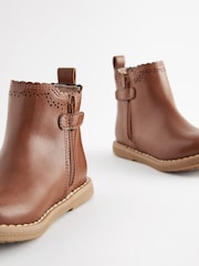 Tan Brown Standard Fit (F) Chelsea Ankle Boots - Image 3 of 5