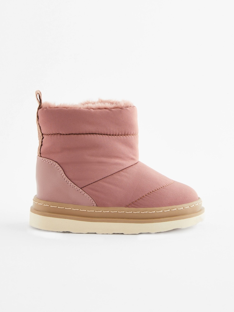 Fig Pink Quilted Boots - Image 2 of 5 Fig Pink Quilted Boots - Image 2 of 5