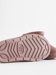 Rose Pink Mini Faux Fur Lined Water Repellent Pull-On Suede Boots - Image 7 of 7