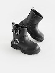 Black Biker Boots - Image 1 of 5