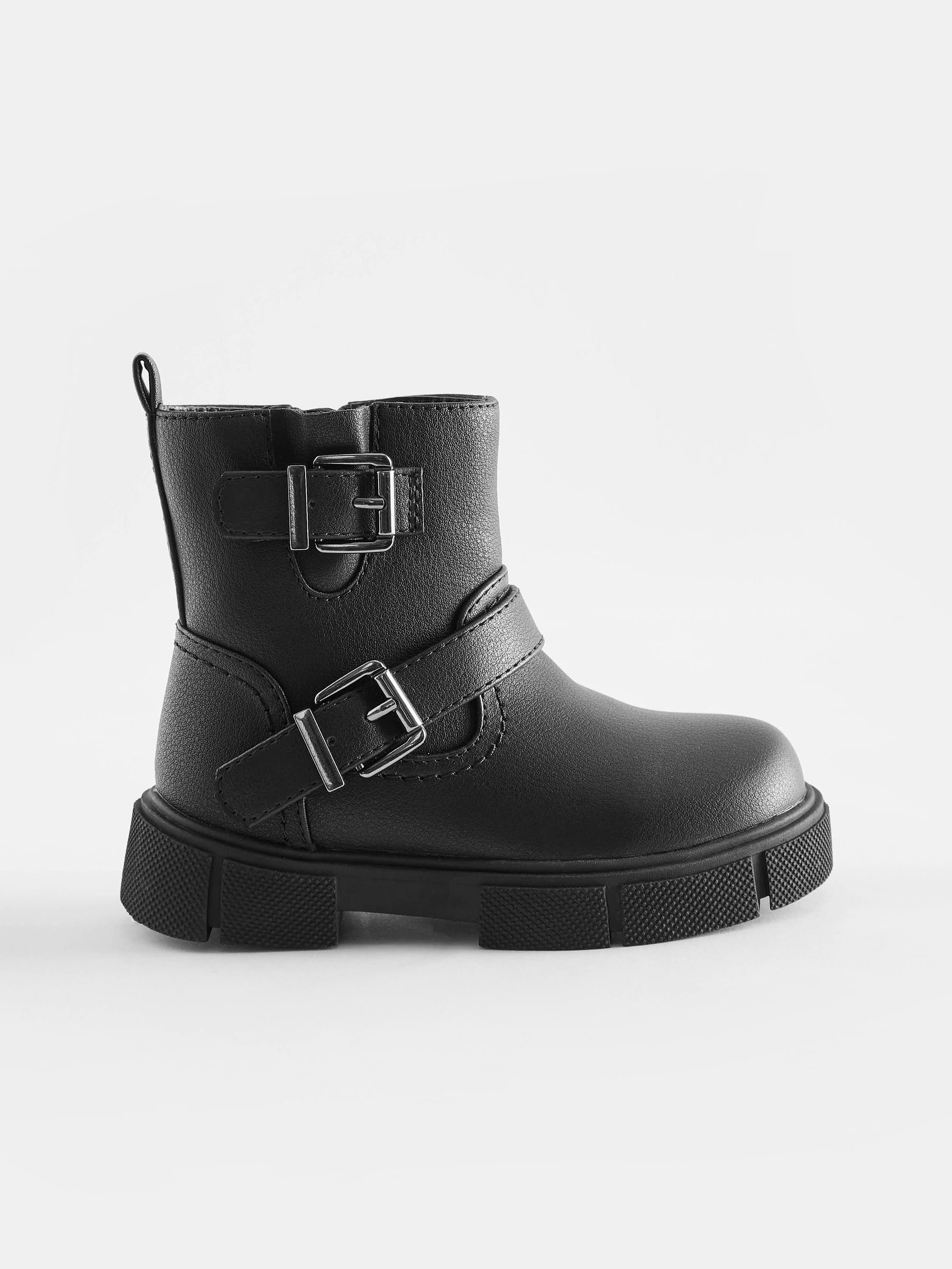 Next black biker boots online