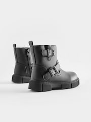Black Biker Boots - Image 3 of 5
