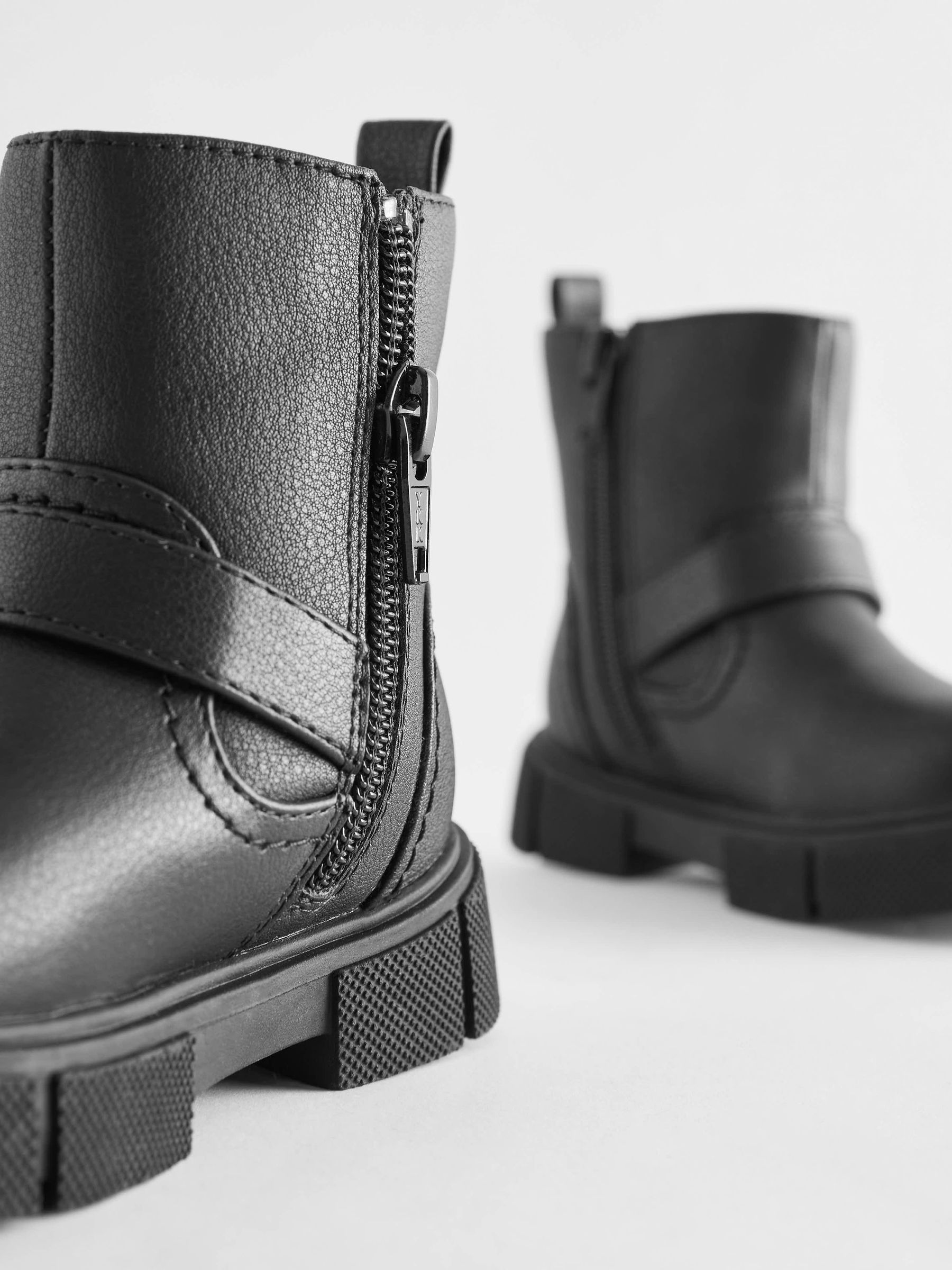 Buy Black Biker Boots from Next Netherlands