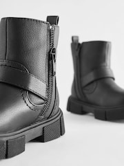 Black Biker Boots - Image 5 of 5