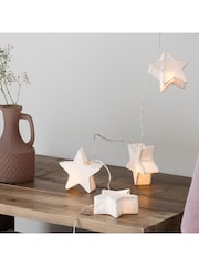 Lights4fun Paper Star Battery Operated Fairy Lights - Image 1 of 6